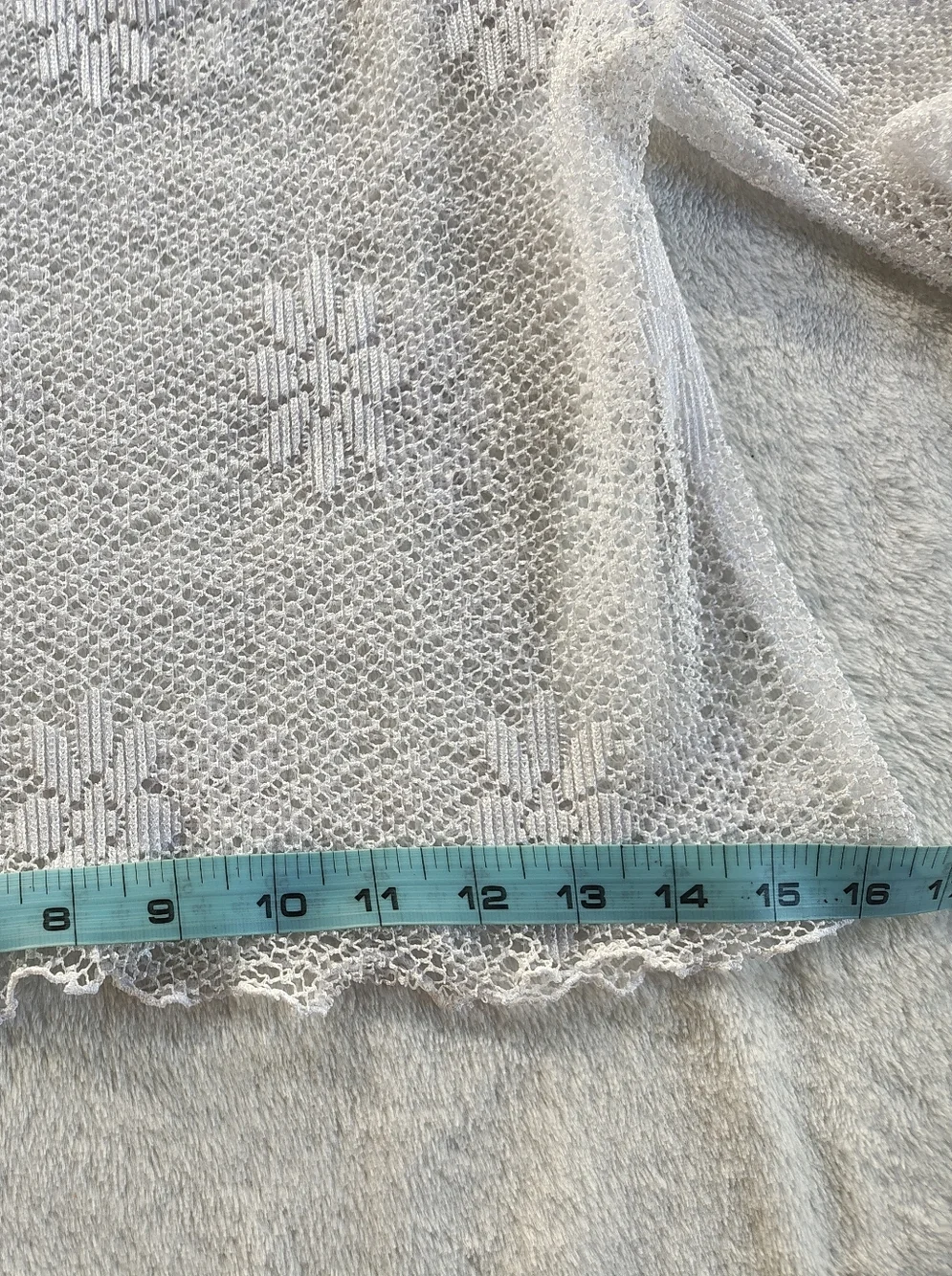 Wild Cat Sheer Crochet Knit Long Sleeve Top - White - Picture 5 of 8